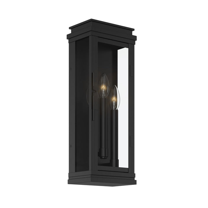 Lundon Three Light Outdoor Wall Mount in Black Kichler Canada