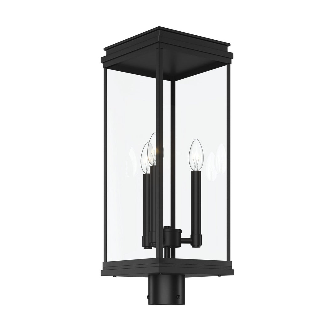 Kichler Canada - 59166BK - Three Light Outdoor Post Lantern - Lundon - Black