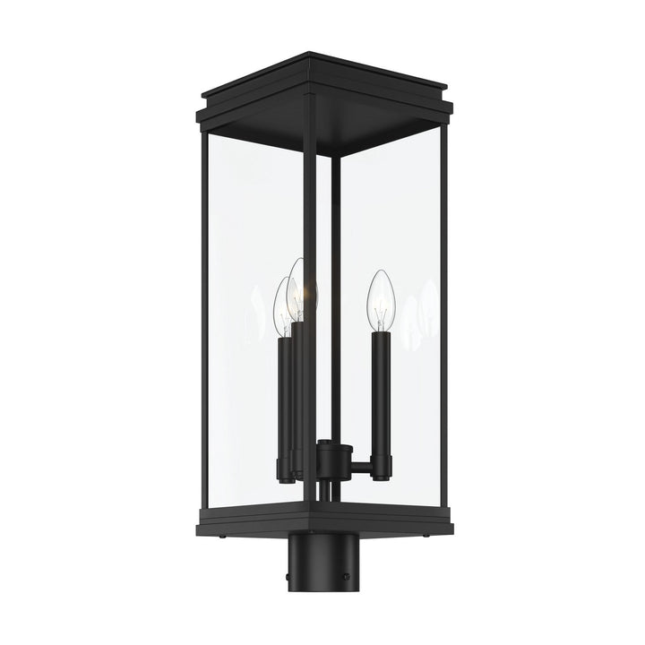 Kichler Canada - 59166BK - Three Light Outdoor Post Lantern - Lundon - Black