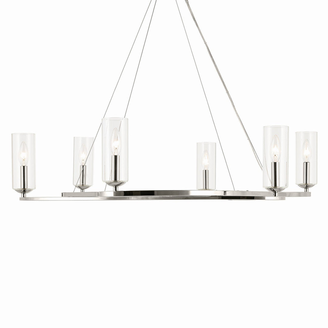 Kichler Canada - 52771PN - Six Light Chandelier - Harpin - Polished Nickel