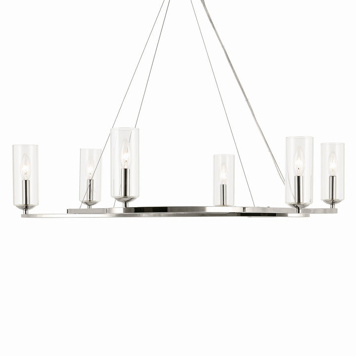 Kichler Canada - 52771PN - Six Light Chandelier - Harpin - Polished Nickel
