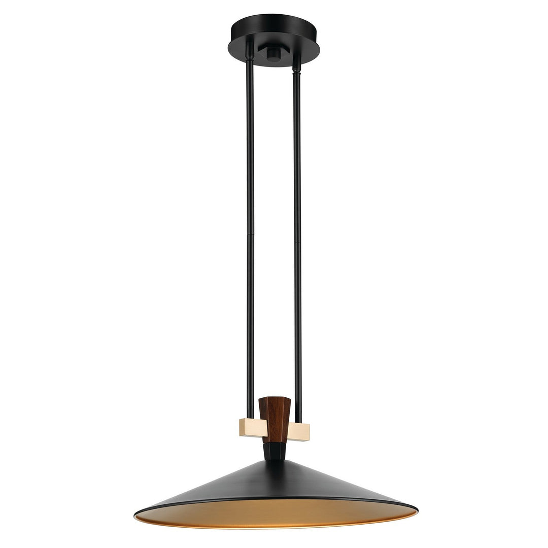 Tenon LED Pendant in Black Kichler Canada