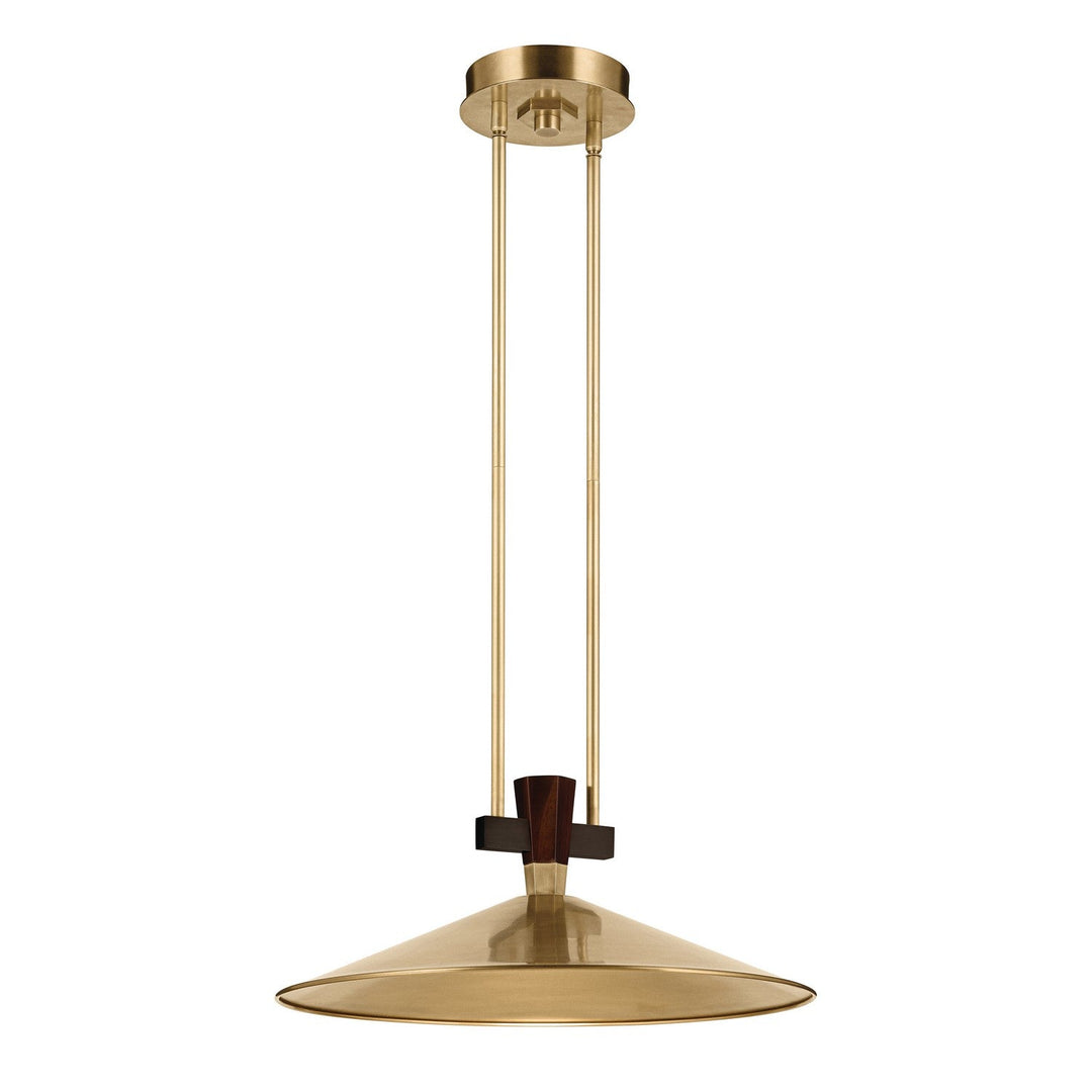 Tenon LED Pendant in Lacquered Brass Kichler Canada