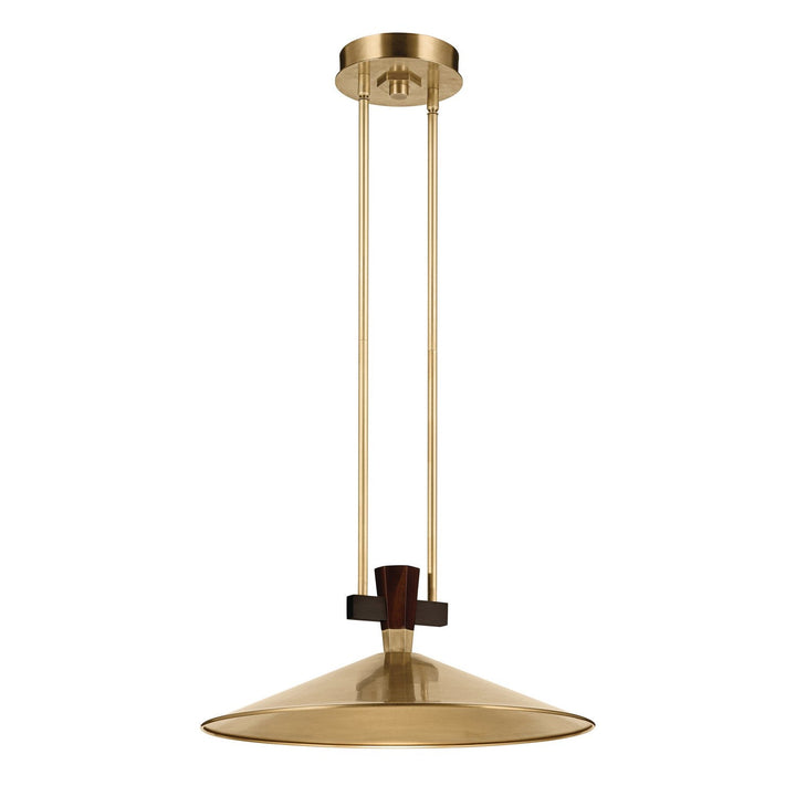 Tenon LED Pendant in Lacquered Brass Kichler Canada