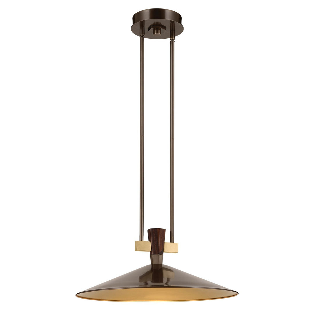 Tenon LED Pendant in Lacquered Bronze Kichler Canada