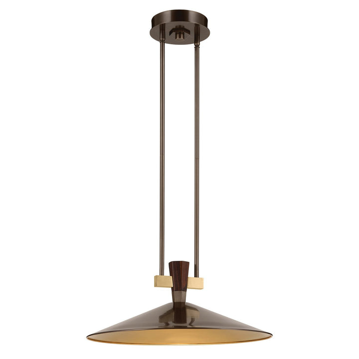 Tenon LED Pendant in Lacquered Bronze Kichler Canada