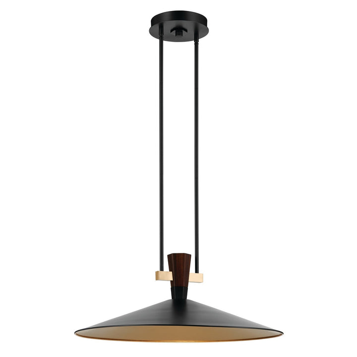 Tenon LED Pendant in Black Kichler Canada