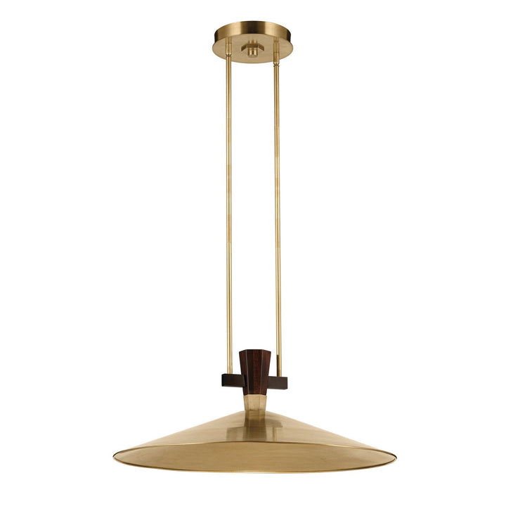 Tenon LED Pendant in Lacquered Brass Kichler Canada