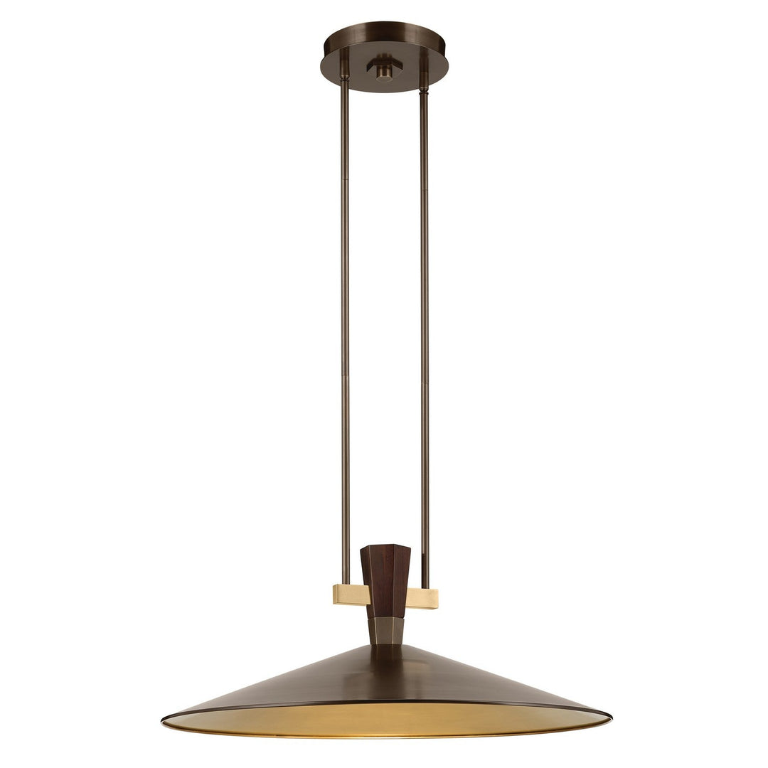 Tenon LED Pendant in Lacquered Bronze Kichler Canada
