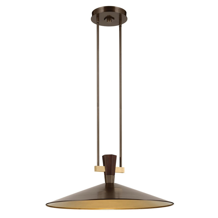 Tenon LED Pendant in Lacquered Bronze Kichler Canada