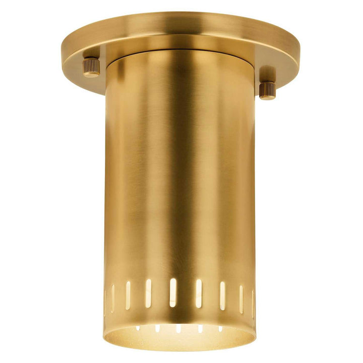 Ruehl LED Flush Mount in Lacquered Brass Kichler Canada