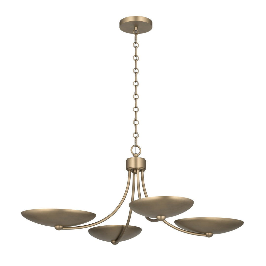 Palmela Four Light Chandelier/Semi Flush in Champagne Bronze Kichler Canada