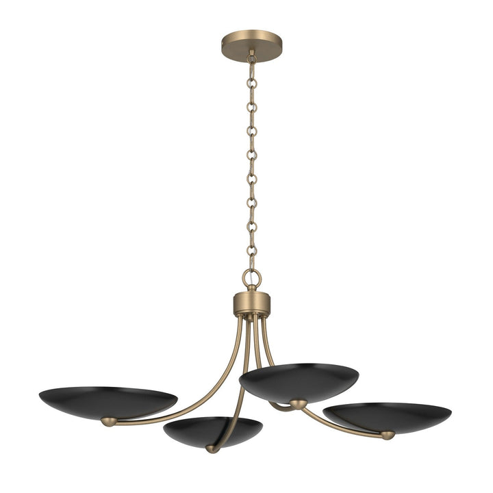 Palmela Four Light Chandelier/Semi Flush in Champagne Bronze Kichler Canada