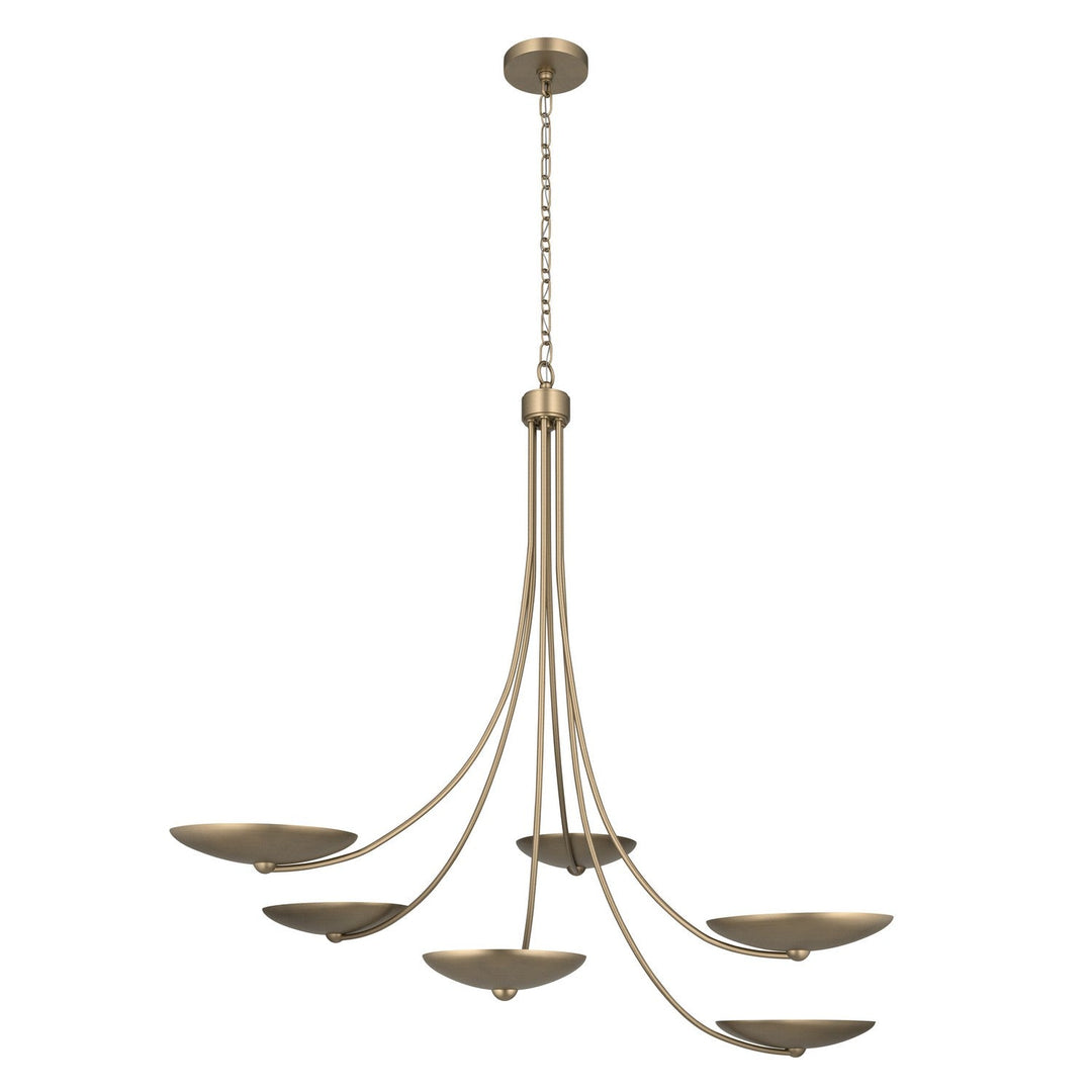 Palmela Six Light Chandelier in Champagne Bronze Kichler Canada