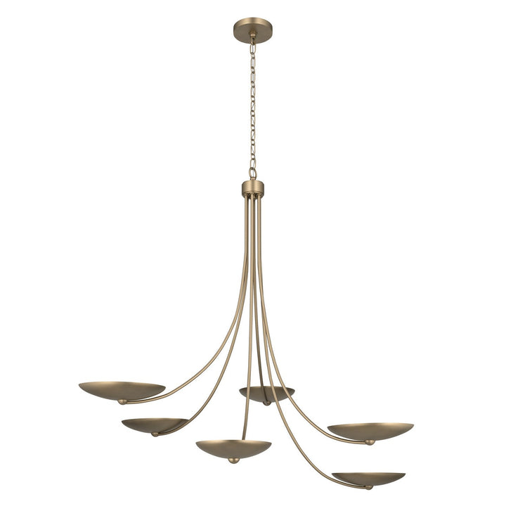 Palmela Six Light Chandelier in Champagne Bronze Kichler Canada