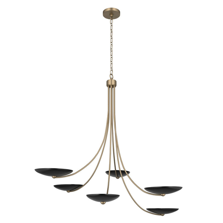 Palmela Six Light Chandelier in Champagne Bronze Kichler Canada