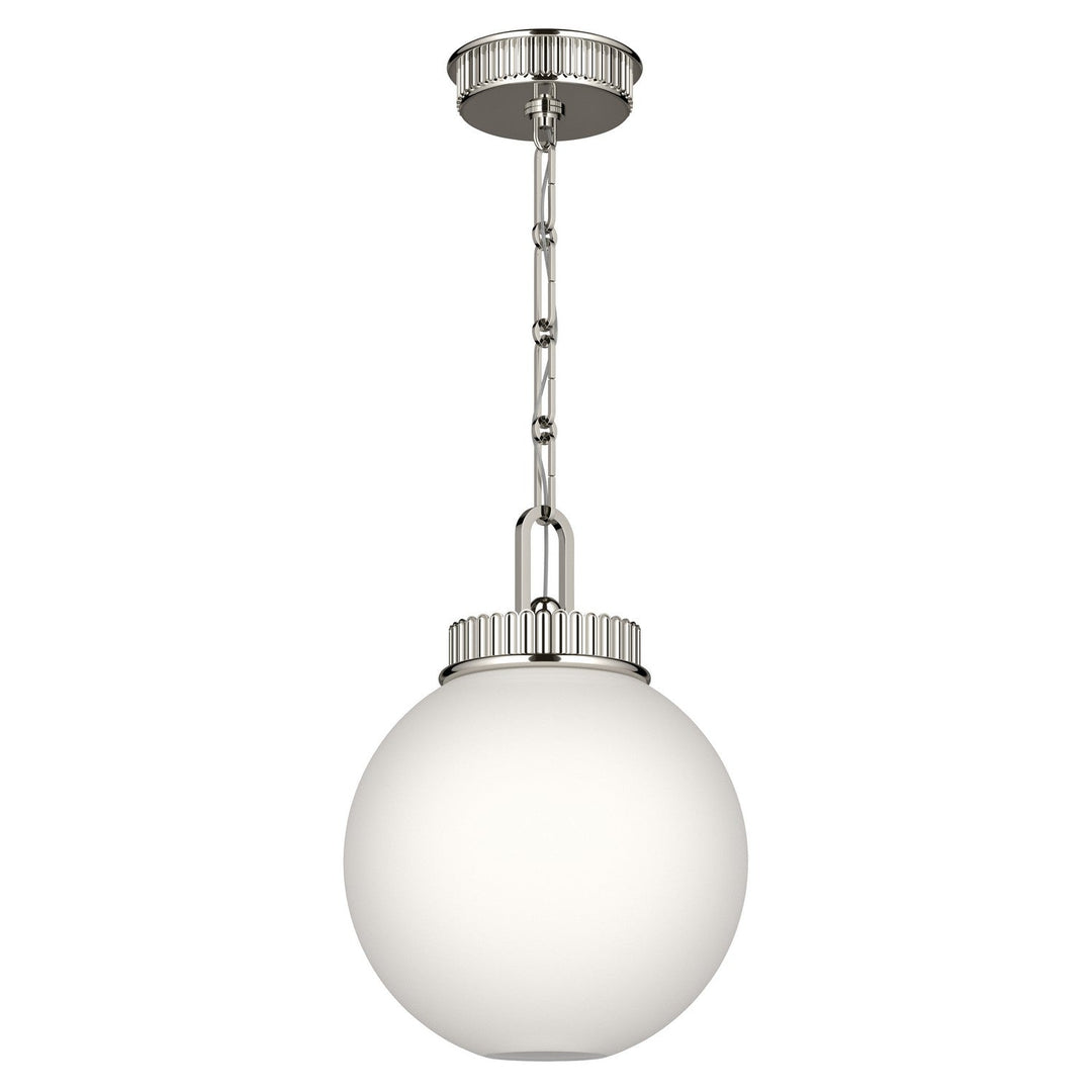 Andorra One Light Pendant in Polished Nickel Kichler Canada