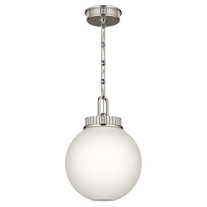 Andorra One Light Pendant in Polished Nickel Kichler Canada