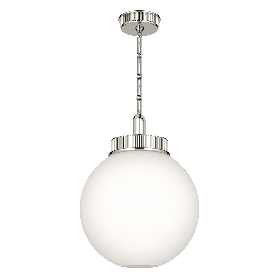 Andorra One Light Pendant in Polished Nickel Kichler Canada