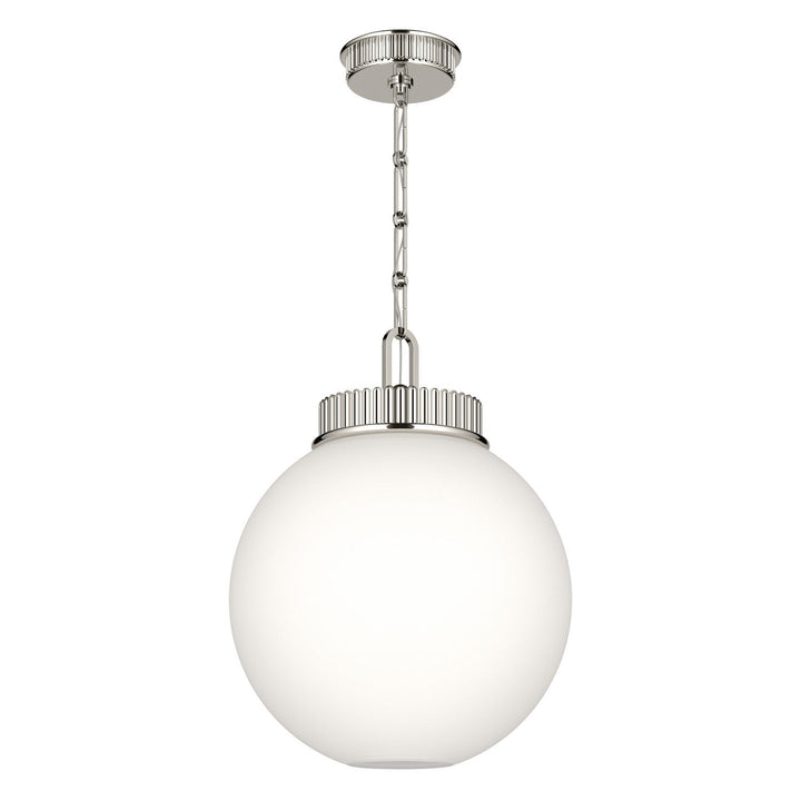 Andorra One Light Pendant in Polished Nickel Kichler Canada