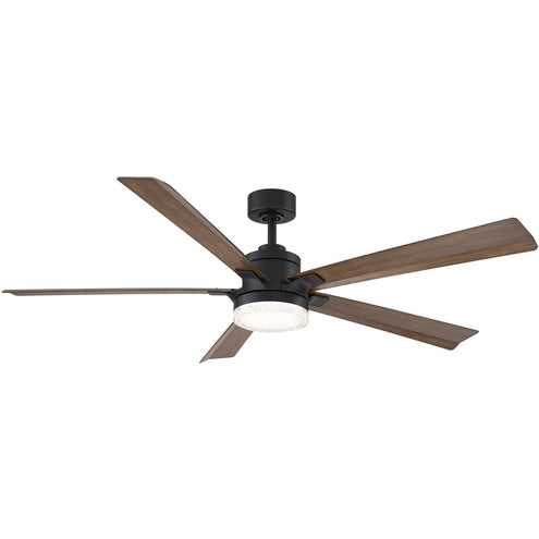 Radiant 64" Ceiling Fan in Matte Black/Distressed Koa Modern Forms Fans Canada