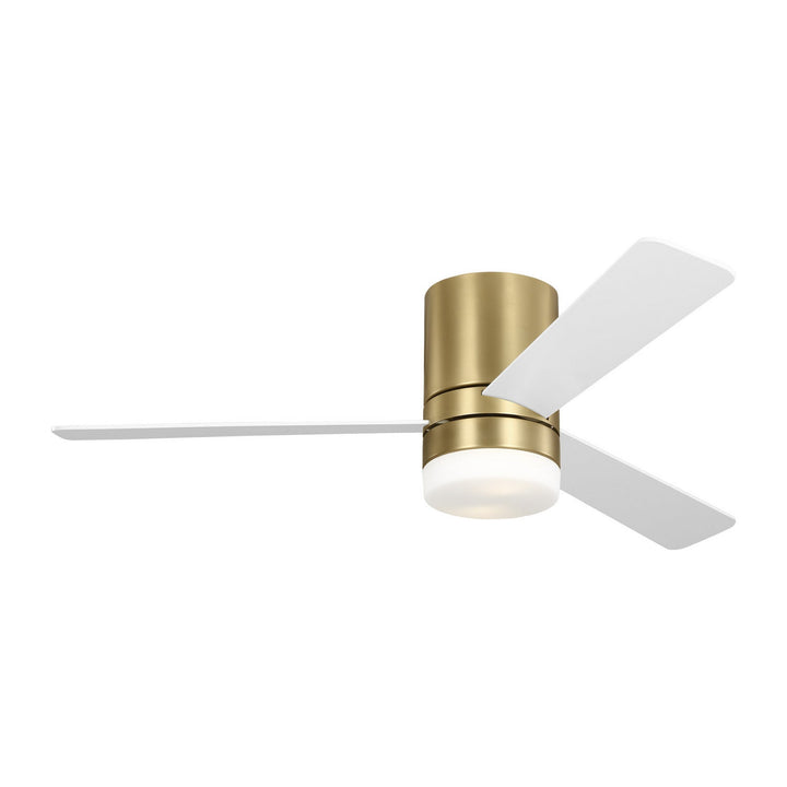 Era 52 Hugger LED 52" Ceiling Fan in Burnished Brass Generation Lighting Canada