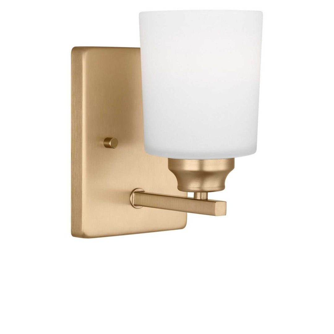 Vinton One Light Bath in Satin Brass Generation Lighting Canada