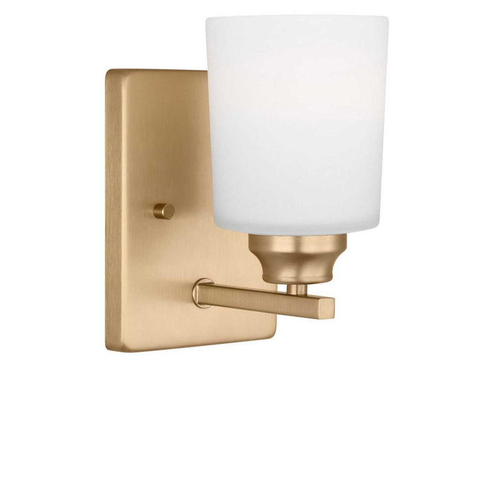 Vinton One Light Bath in Satin Brass Generation Lighting Canada