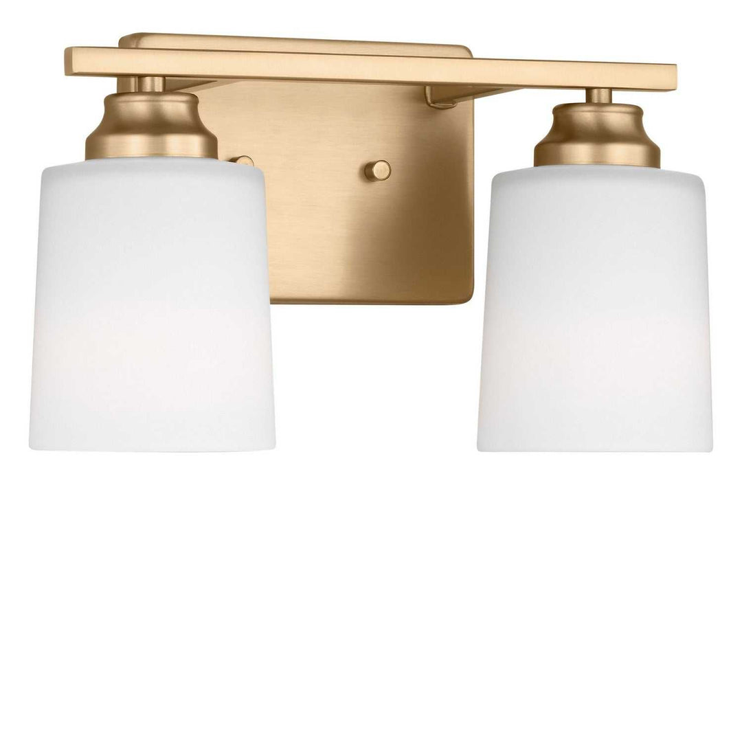 Vinton Two Light Bath in Satin Brass Generation Lighting Canada