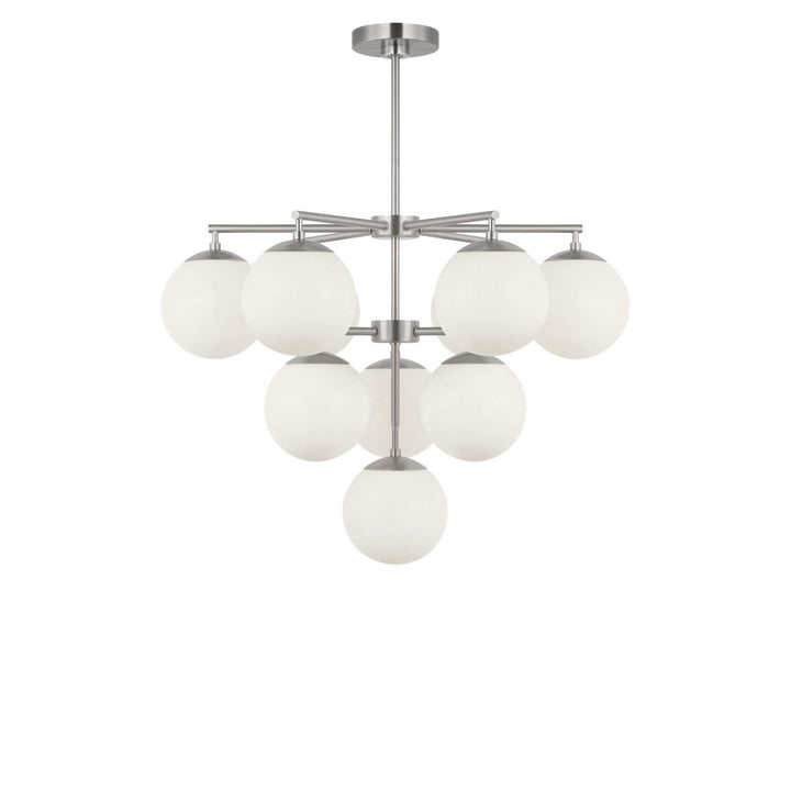 Nube Ten Light Chandelier in Brushed Nickel Generation Lighting Canada