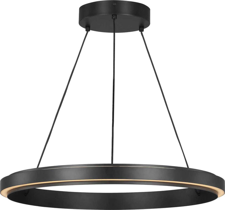 Aro LED Chandelier in Midnight Black Generation Lighting Canada