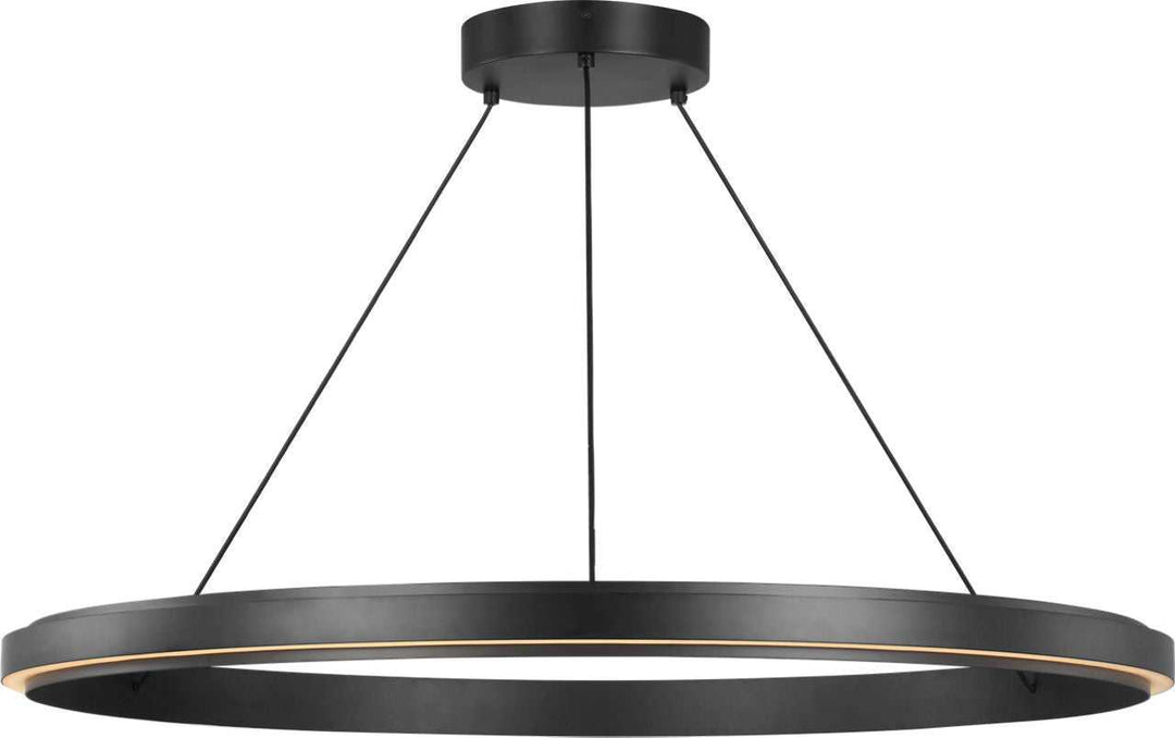 Aro LED Chandelier in Midnight Black Generation Lighting Canada