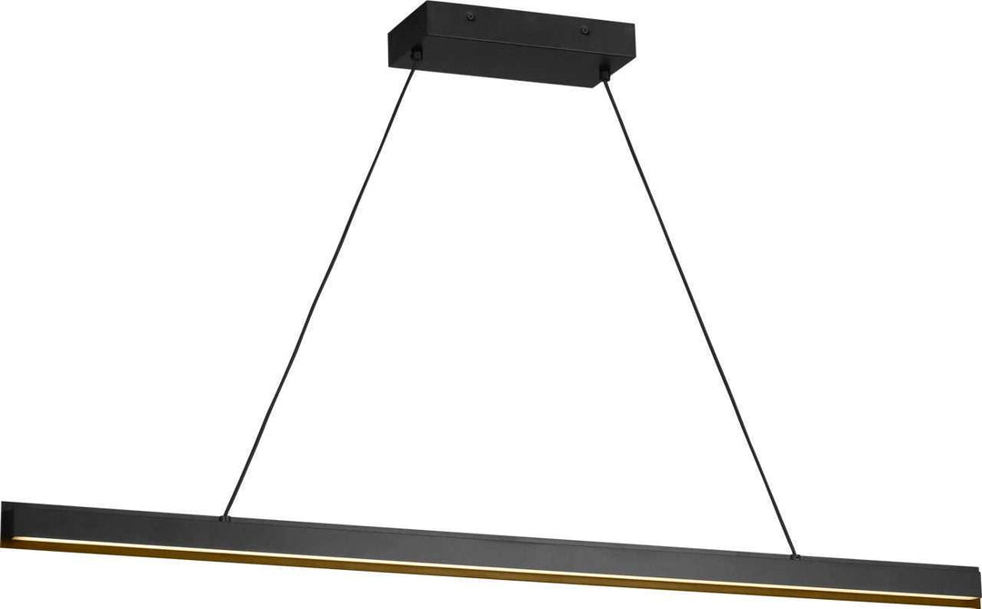 Aro Linear Chandelier in Midnight Black Generation Lighting Canada