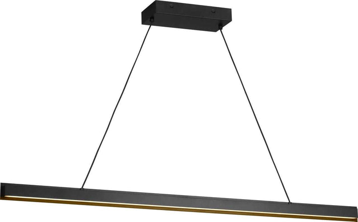 Aro Linear Chandelier in Midnight Black Generation Lighting Canada