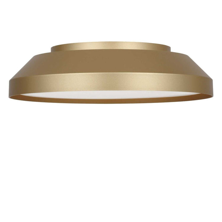 Nevado LED Flush Mount in Satin Brass Generation Lighting Canada