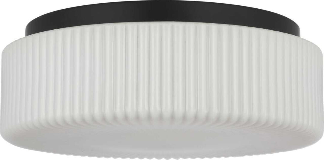 Axira Two Light Flush Mount in Midnight Black Generation Lighting Canada