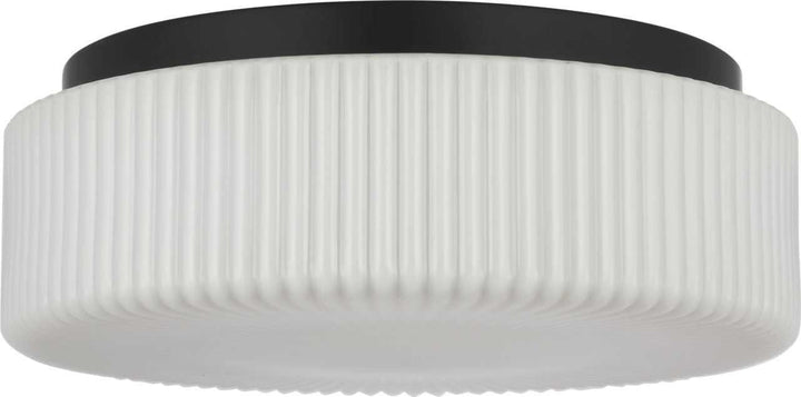 Axira Two Light Flush Mount in Midnight Black Generation Lighting Canada