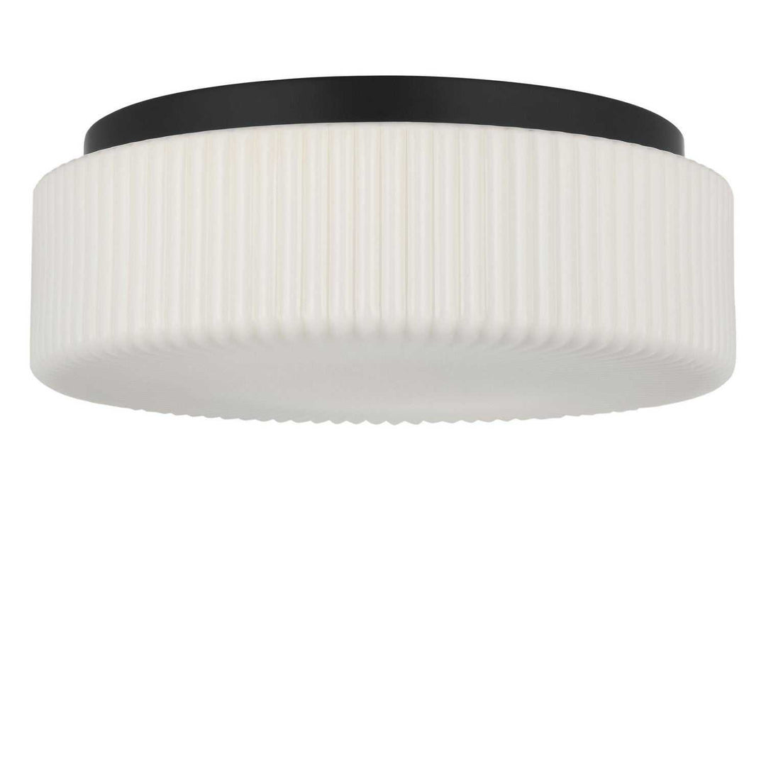 Axira Two Light Flush Mount in Midnight Black Generation Lighting Canada