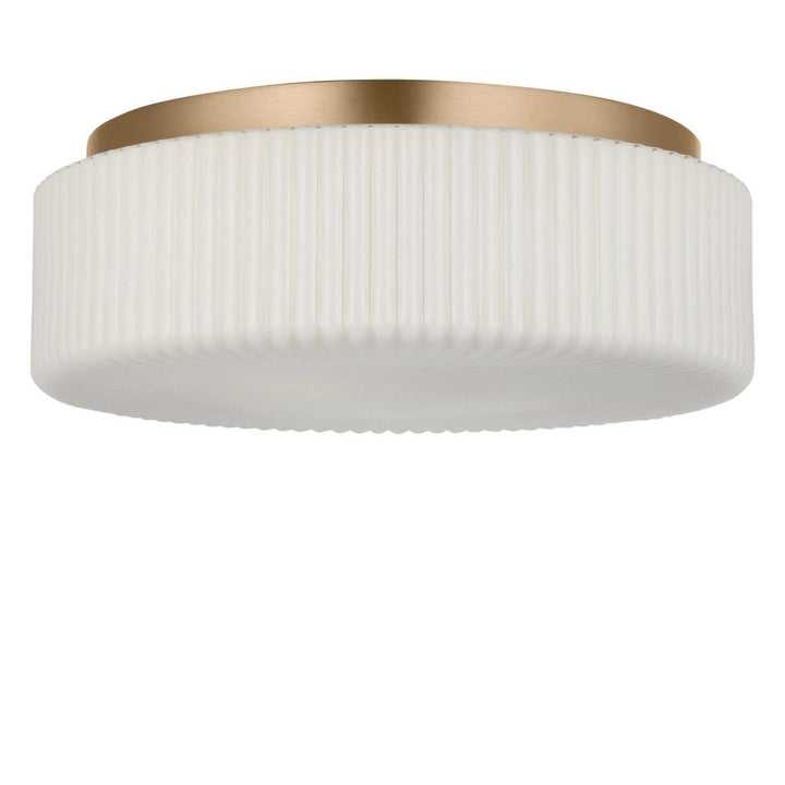 Axira Two Light Flush Mount in Satin Brass Generation Lighting Canada