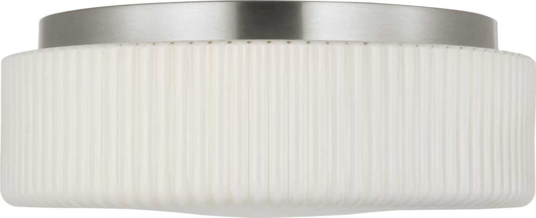 Axira Two Light Flush Mount in Brushed Nickel Generation Lighting Canada