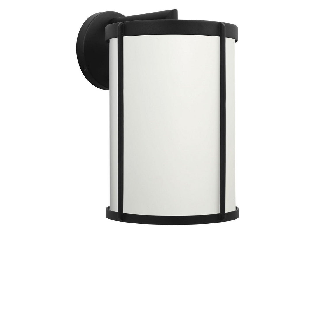 Luning One Light Lantern in Textured Black Generation Lighting Canada