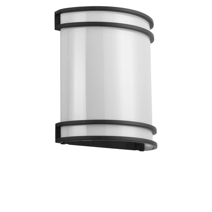Ravel LED Outdoor Wall Lantern in Midnight Black Generation Lighting Canada