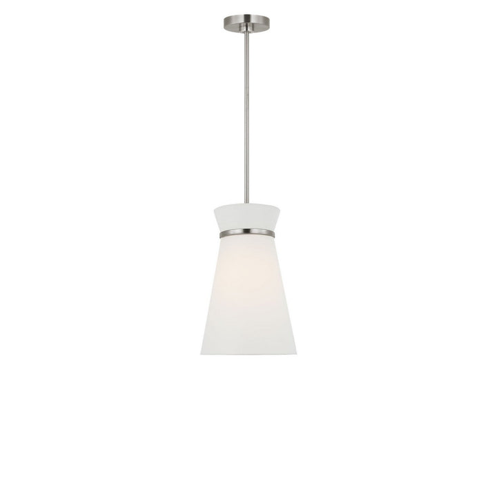 Fynn One Light Pendant in Brushed Nickel Generation Lighting Canada