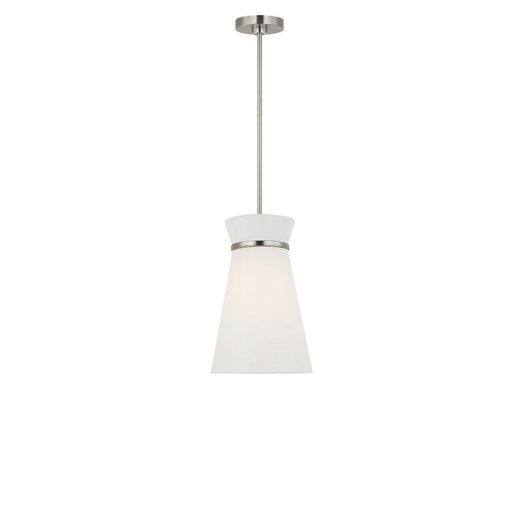 Fynn One Light Pendant in Brushed Nickel Generation Lighting Canada