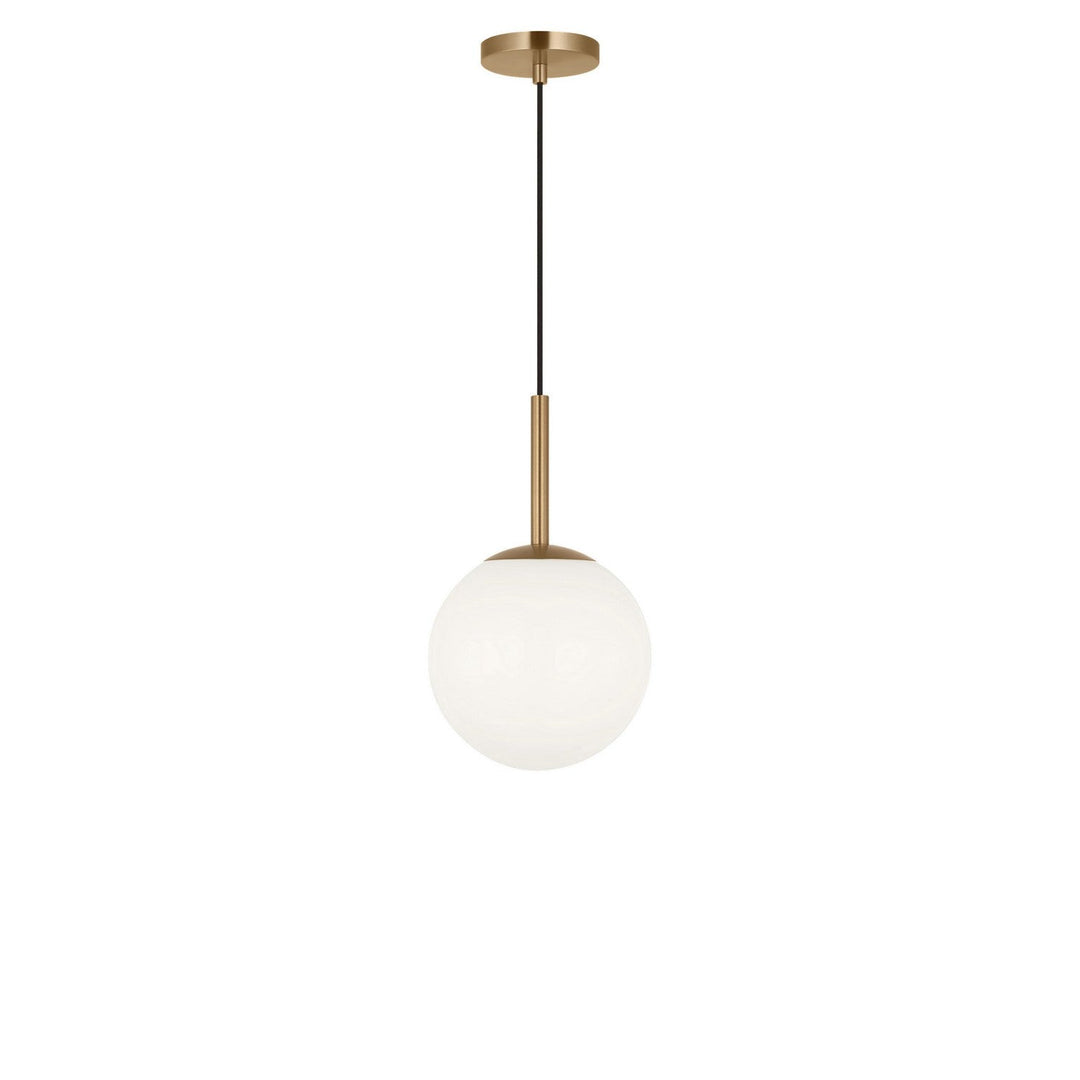 Nube One Light Pendant in Satin Brass Generation Lighting Canada