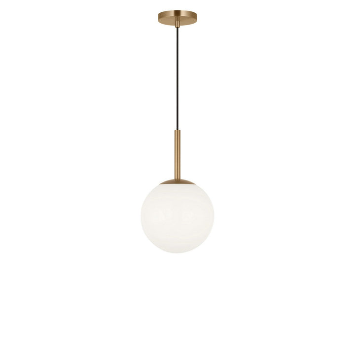 Nube One Light Pendant in Satin Brass Generation Lighting Canada