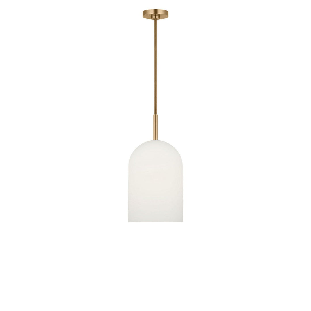 Neblina One Light Pendant in Satin Brass Generation Lighting Canada