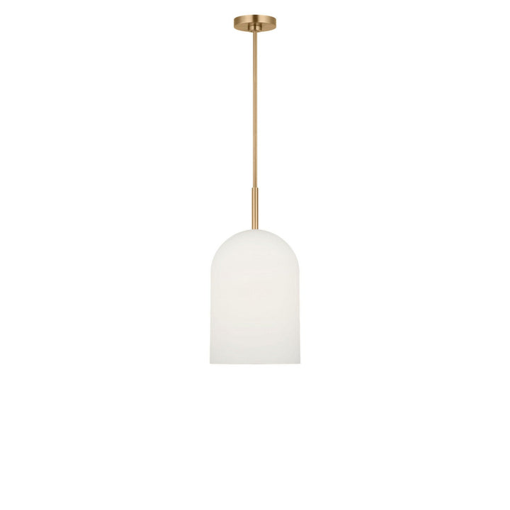 Neblina One Light Pendant in Satin Brass Generation Lighting Canada