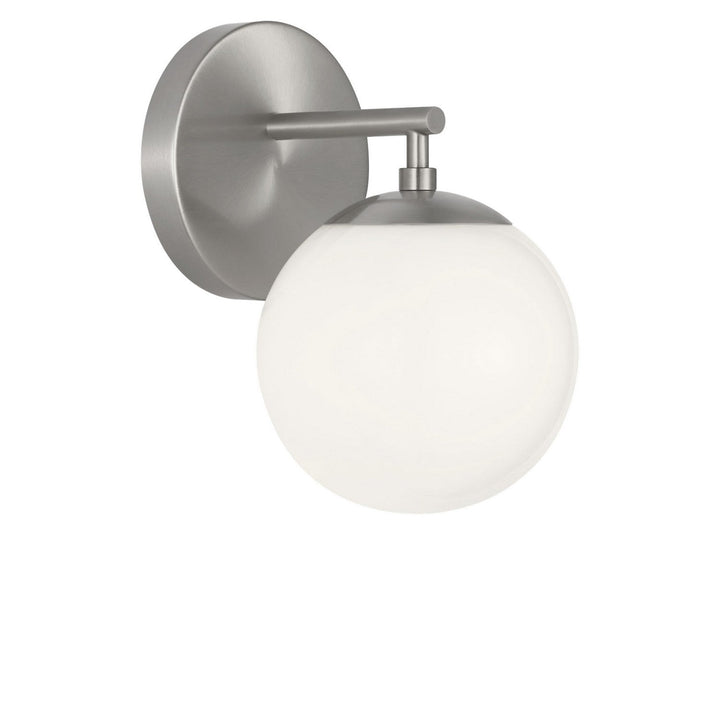 Nube One Light Vanity in Brushed Nickel Generation Lighting Canada