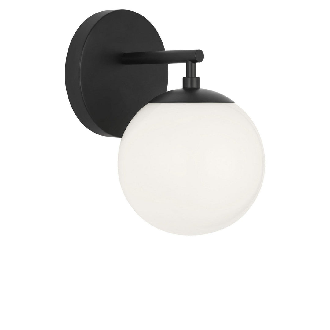 Nube One Light Vanity in Midnight Black Generation Lighting Canada